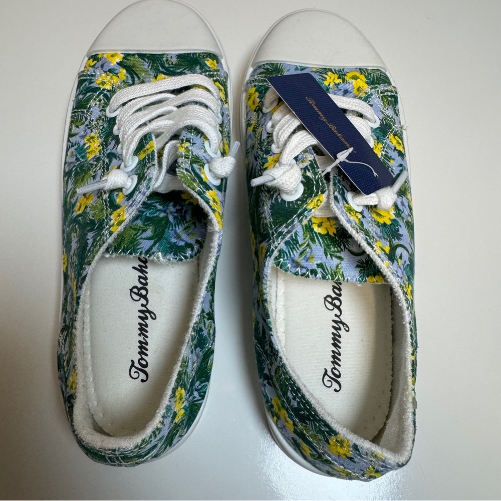 Tommy Bahama Floral Canvas Sneakers‎ COCO Style Size 6.5M NWT - Picture 9 of 13